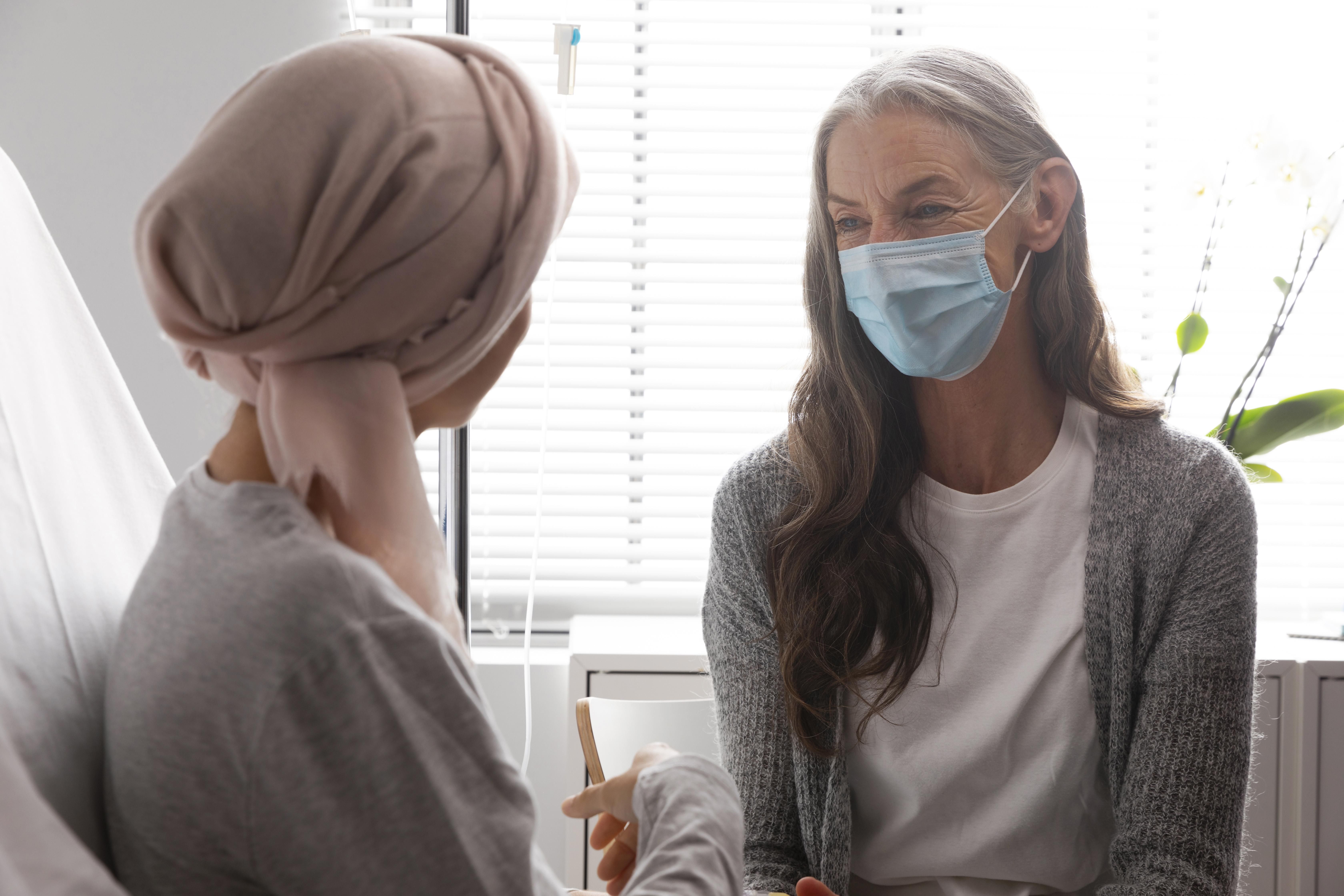 Female Patients Talking Hospital
