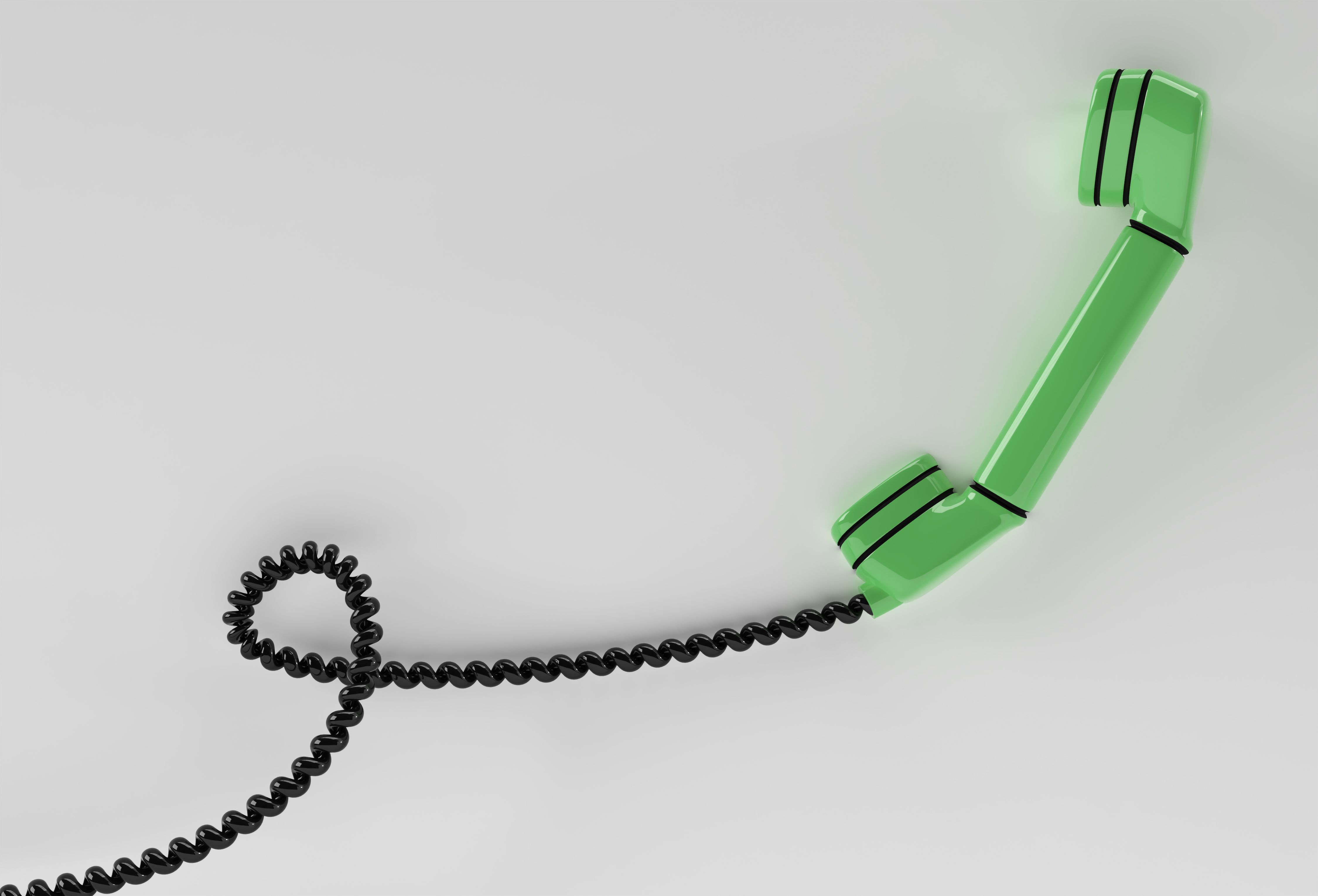 3d Render Concept Phone Receiver 3d Art Design Illustration